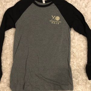 Chi Omega Bid Day Baseball Style Shirt Small